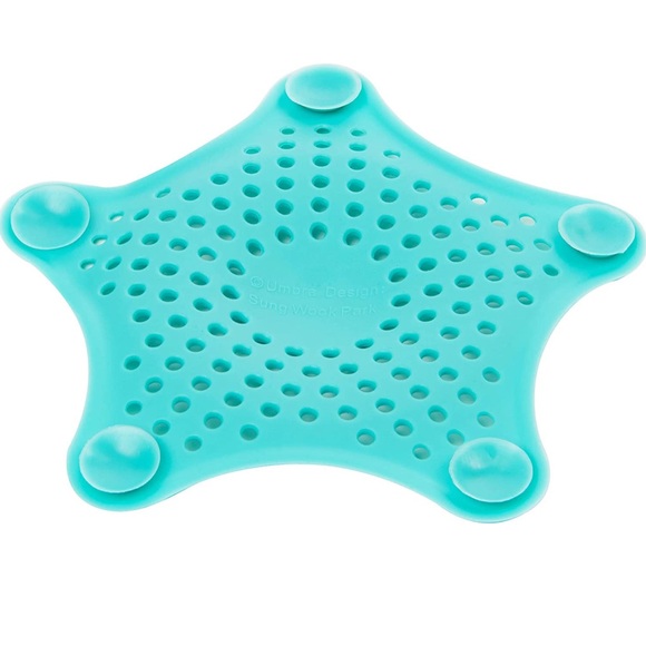 NWT Umbra Starfish Drain Cover / Hair Catcher, Surf Blue - Picture 3 of 6